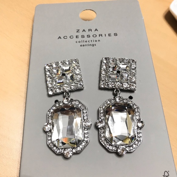 Zara Jewelry - Zara accessories collection - silver gem earrings